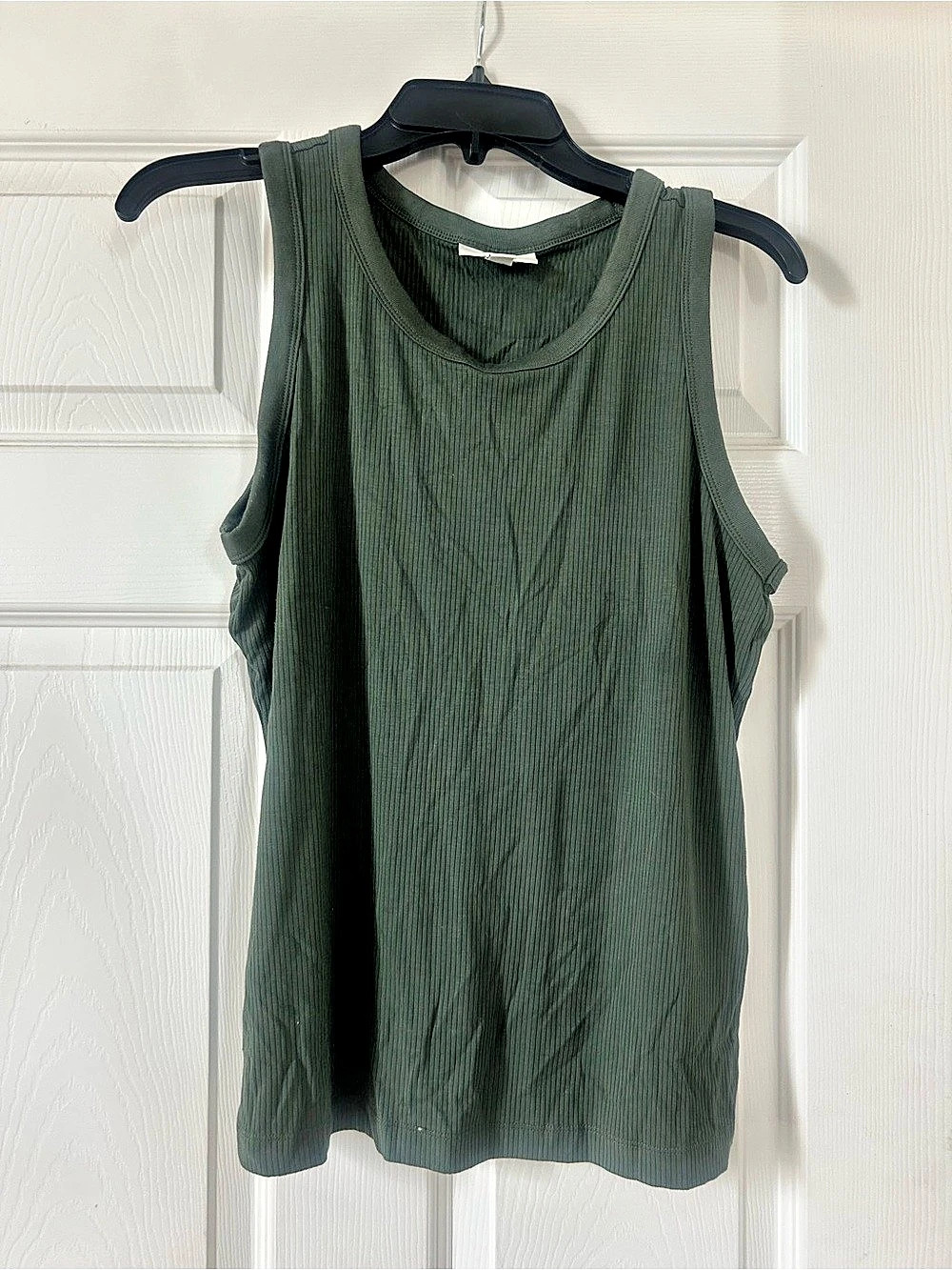 Ribbed Tank Top in Green